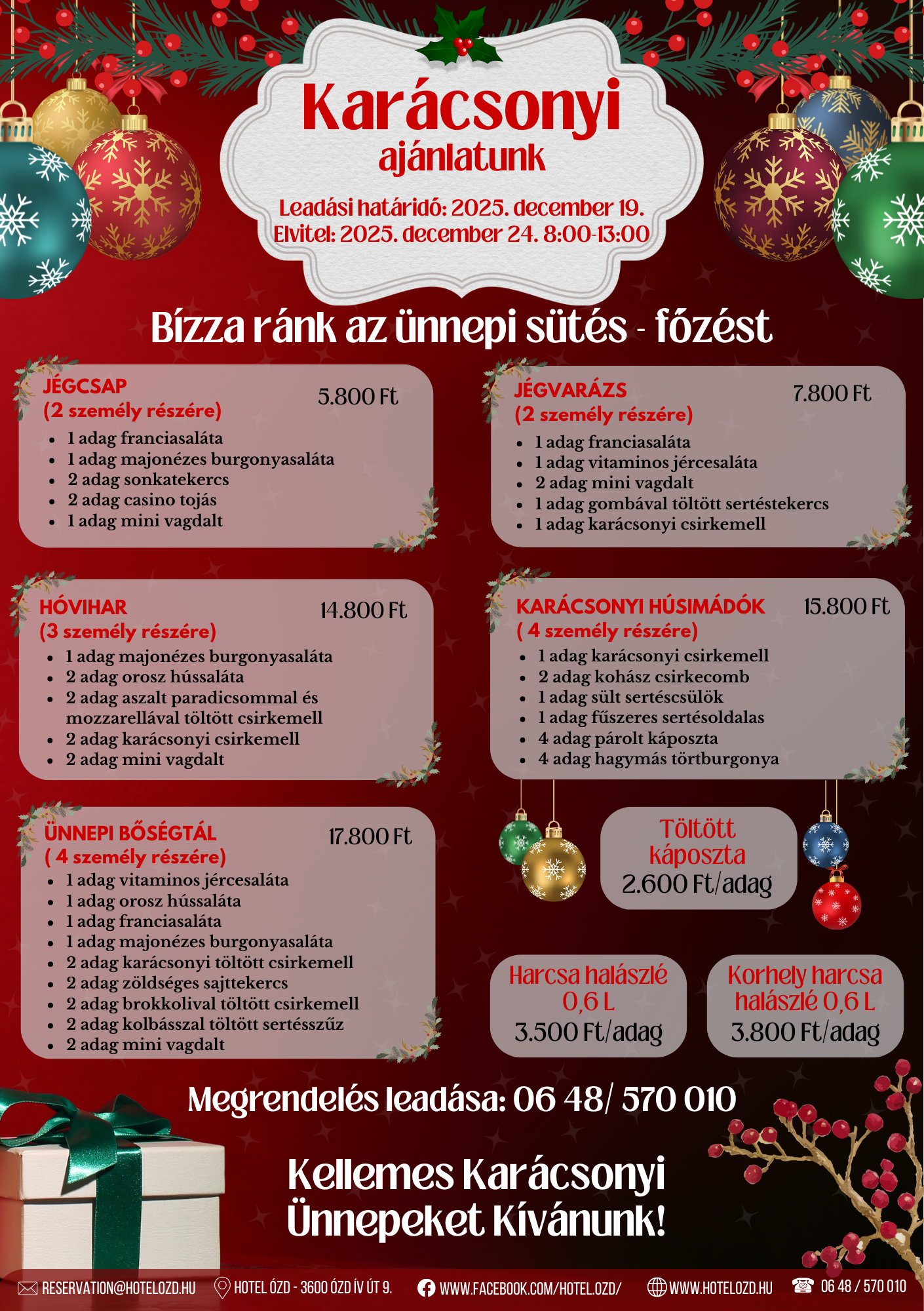 Karácsony 2025 tálak